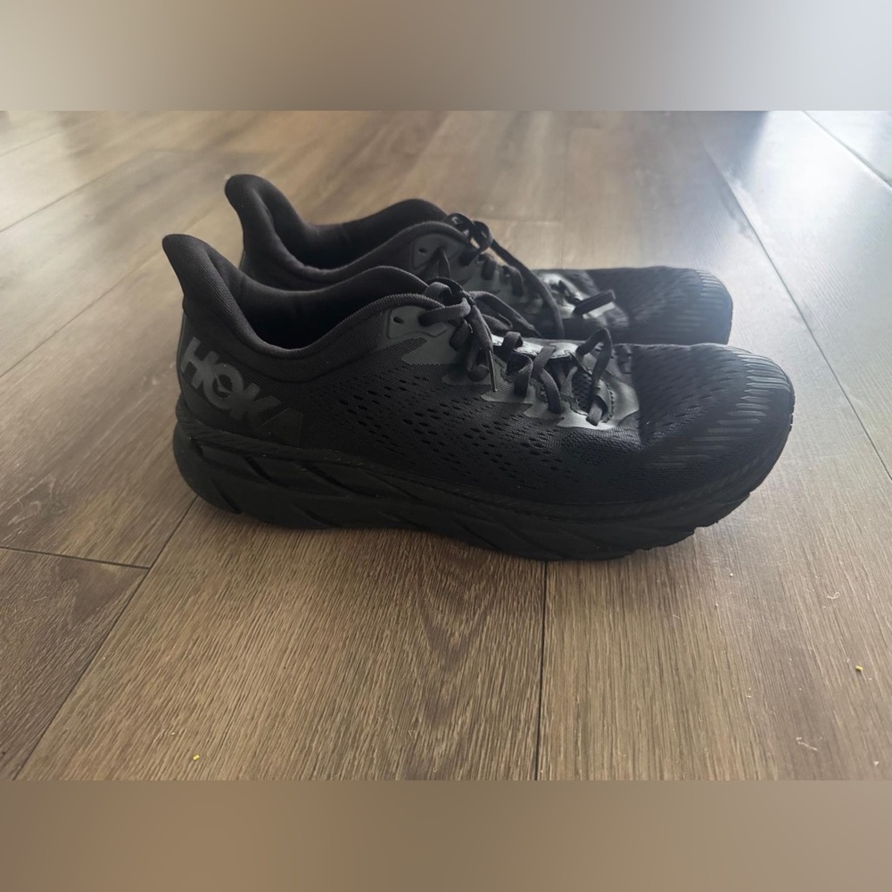 Hoka All-Black Athletic Sneakers